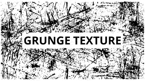 Black and White Grunge Texture Background with Scratch Splatter Mix Pattern