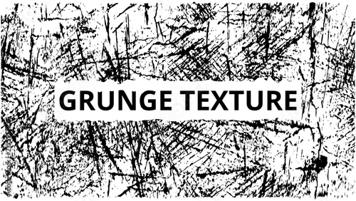 Black and White Grunge Texture Background with Crisscross Scratch Pattern