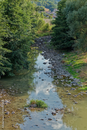 Le Doux, rivière d'Ardèche, asséché après la canicule de l'été 2026