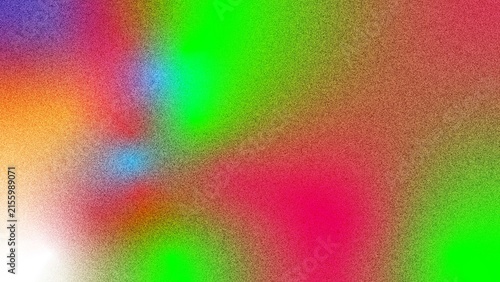 Abstract composition of mixed colors including bright green, pink, and orange with a grainy texture, suitable for creative backgrounds and design.