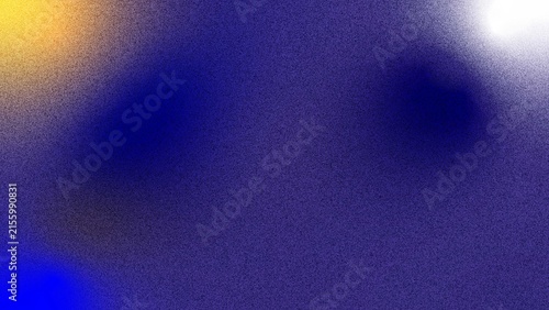Abstract deep blue backdrop with scattered lighter blue and yellow accents and a bright white highlight, creating a mysterious and spacious visual.
