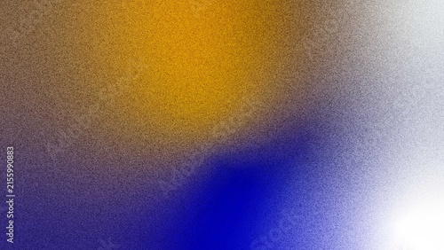 Abstract colorful gradient blend with deep blue, bright orange, and white hues, suggesting a vibrant and energetic atmospheric composition.