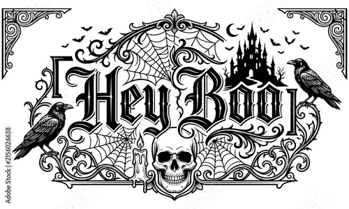 Hand Drawn Vintage Skull and Bones Illustration Set with Detailed Sketches and Gothic Cartoon Vector Artwork