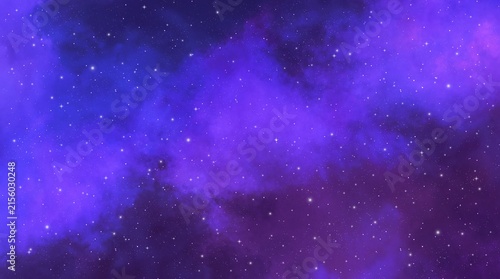  Purple Cosmic Galaxy Sky | Dreamy Fantasy Starfield and Nebula Wallpaper