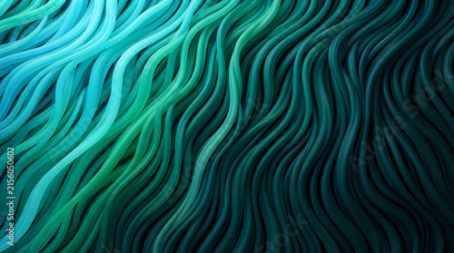Green palm leaf texture with natural veins and patterns close up