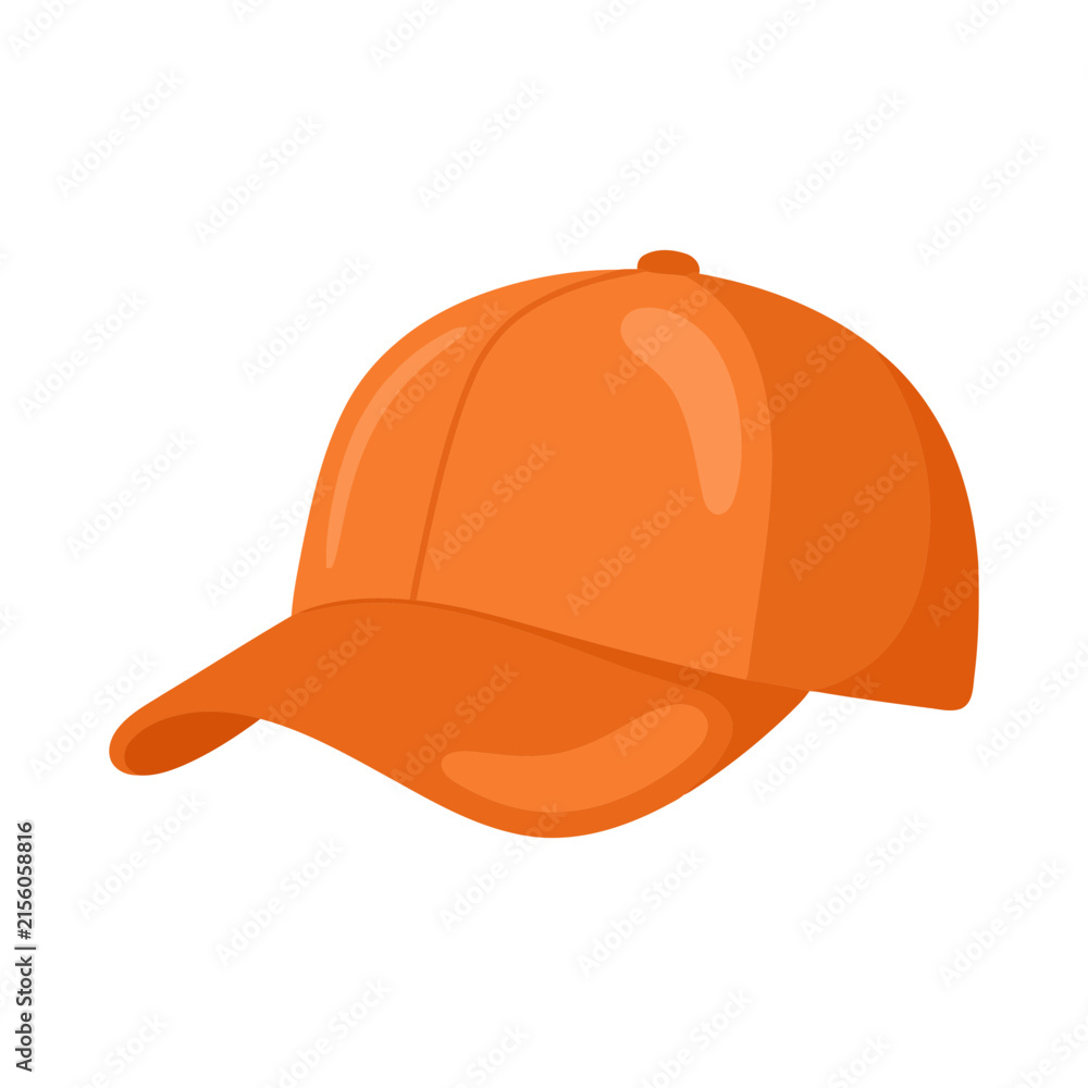Fototapeta premium Orange baseball cap