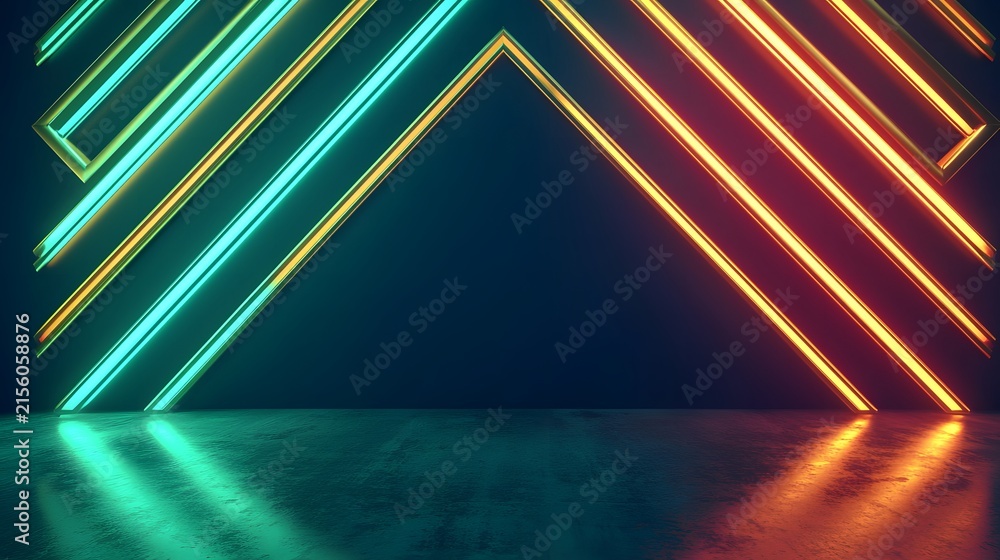 Fototapeta premium 3d render of cash flow arrows representing a business finance...