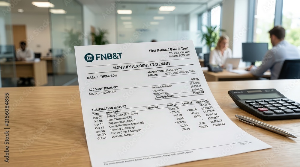 Obraz premium Financial loan document and payment schedule placed on an office desk, personal finance, borrowing, debt management, repayment planning, banking paperwork.