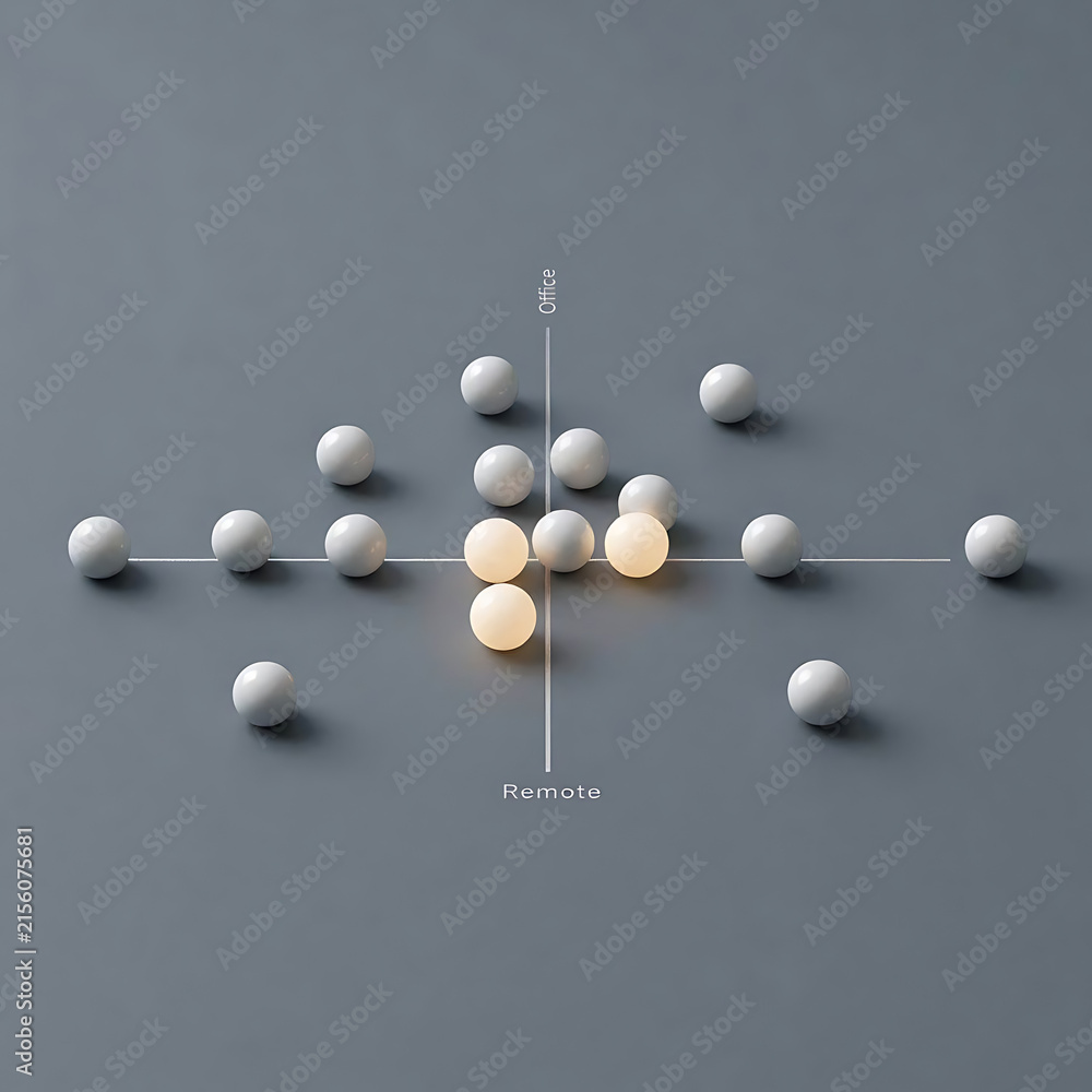 Obraz premium Inclusive Workspace Design and Corporate HR Strategy Visual