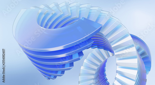 Holographic Aabstract background modern glass glossy premium tech movement refraction hologram futuristic motion minimalist style trendy concept. 3d rendering