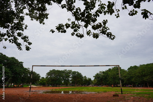 Fotografie un terrain d entrainement de foot ball, bobo Burkina Faso
