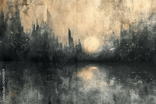 Dark vintage style cement wall background for graphic design or wallpaper
