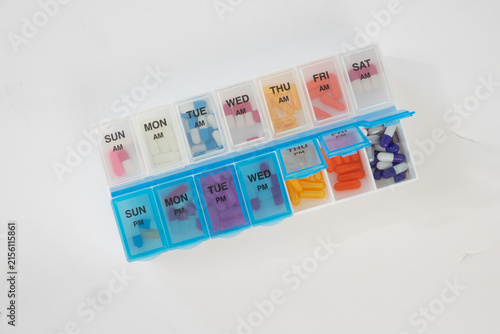 Pill Organizer for Daily Medication Management and Dose Scheduling