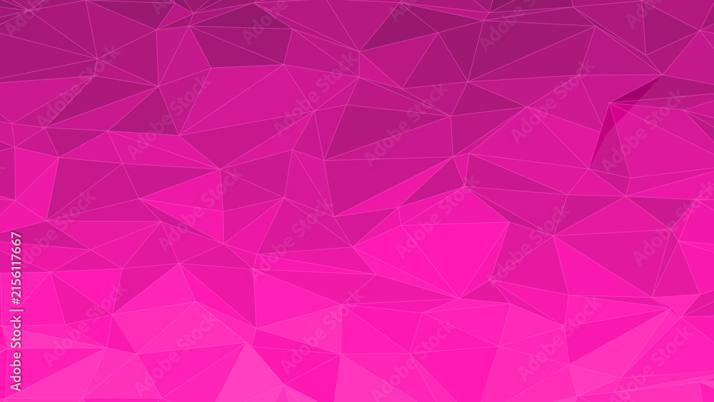 Obraz premium Abstract geometric magenta polygonal surface pattern with triangle shapes for modern creative digital art design concepts