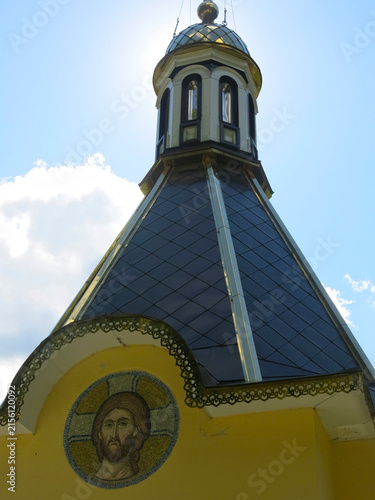 The Chapel of St. George the Victorious at the place of the death of the first cosmonaut Yuri Gagarin near the village of Novoselovo