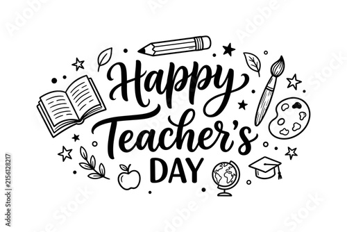 Фотография Celebrating the dedication and impact of educators on teacher's day with heartfe