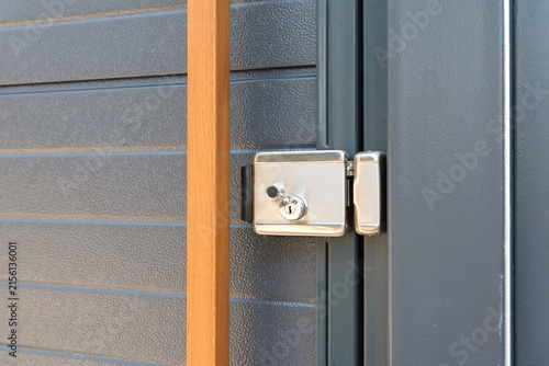 Stainless steel electromechanical gate lock
