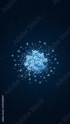 Coulomb Explosion Highly Charged Molecule Fragmentation