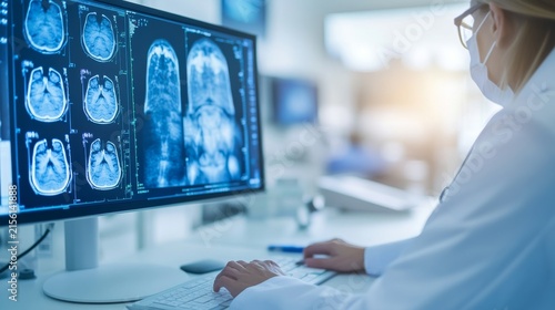 Powered Radiology Analysis Supporting Physician Decisions AI Diagnostic Technology View, advanced medical technology, AI diagnostic innovation, connected digital healthcare