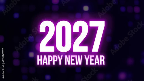 Colorful 2027 Happy New Year Design