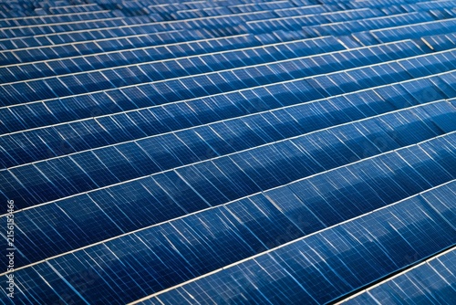 Renewable Energy Solar Panels with Clean Copy Space
