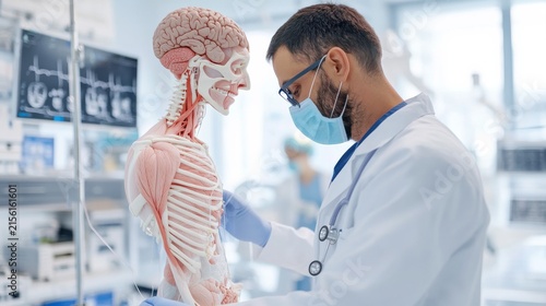 Digital Surgery Planning With Anatomical Visualization Med Clinical Integration System Scene, medical technology service, AI diagnostic solutions, connected healthcare support