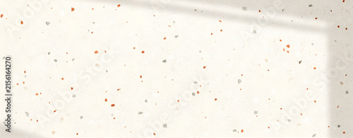 Elegant Terrazzo Texture Background with Natural Light and Subtle Shadow Overlay, Modern Aesthetic Surface for Product Display and Design
