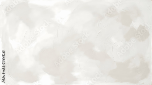 White concrete wall texture background with subtle brush strokes, smooth plaster surface, and minimalist design element for interior architecture photography and abstract graphic design backdrops