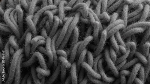Grey Felt Fiber Texture Closeup