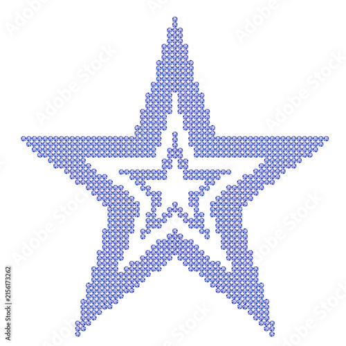 Luxury Purple Rhinestone Star Symbol Isolated on Transparent Background - Star Pattern Vector Illustration Graphic Element for luxury branding, fashion accents, party graphics, and celebratory themes.
