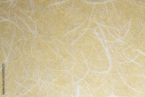 Golden Yellow Handmade Paper Fiber Texture
