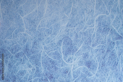 Blue Handmade Paper Fiber Texture