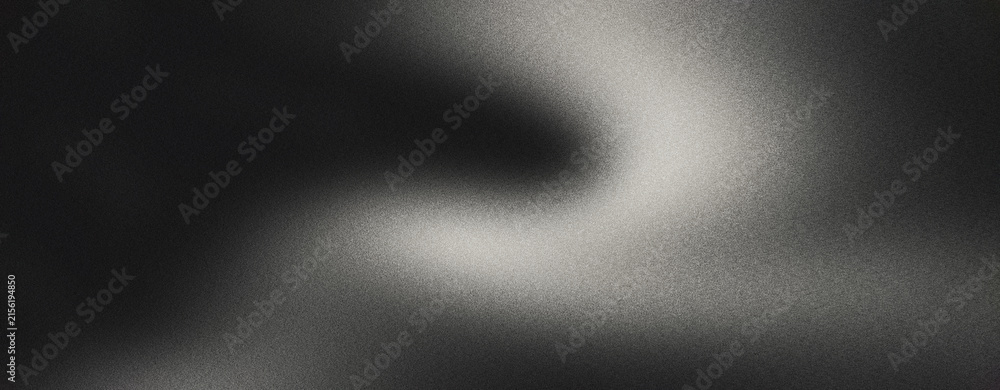 Naklejka premium Cinematic dark smoke background with soft light leak. Abstract black and white atmospheric texture for mysterious film noir aesthetic. Moody ethereal fog overlay for creative design projects.