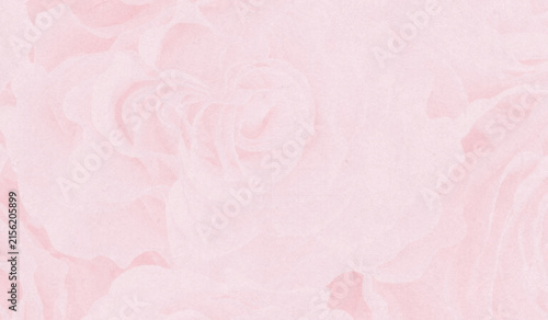 Cuadro en lienzo Pink roses background with subtle floral texture, creating a romantic and femini