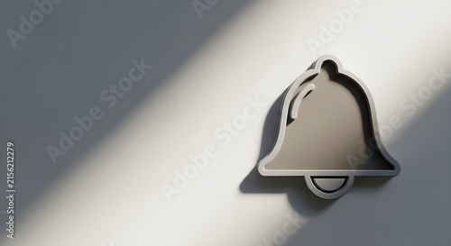 Closeup of a metal bell.