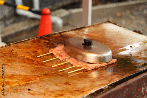 Japanese Street Food, Grilled Skewers and Market Cuisine