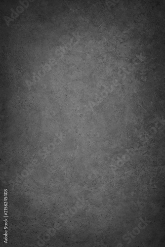 Grey concrete wall texture background – dark black textured grunge surface