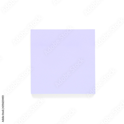 Purple sticky note isolated...