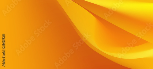 Abstract Yellow and Orange Gradient Wave Background