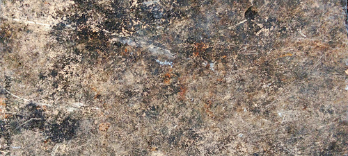 Weathered Stone and Moldy Concrete Surface Texture