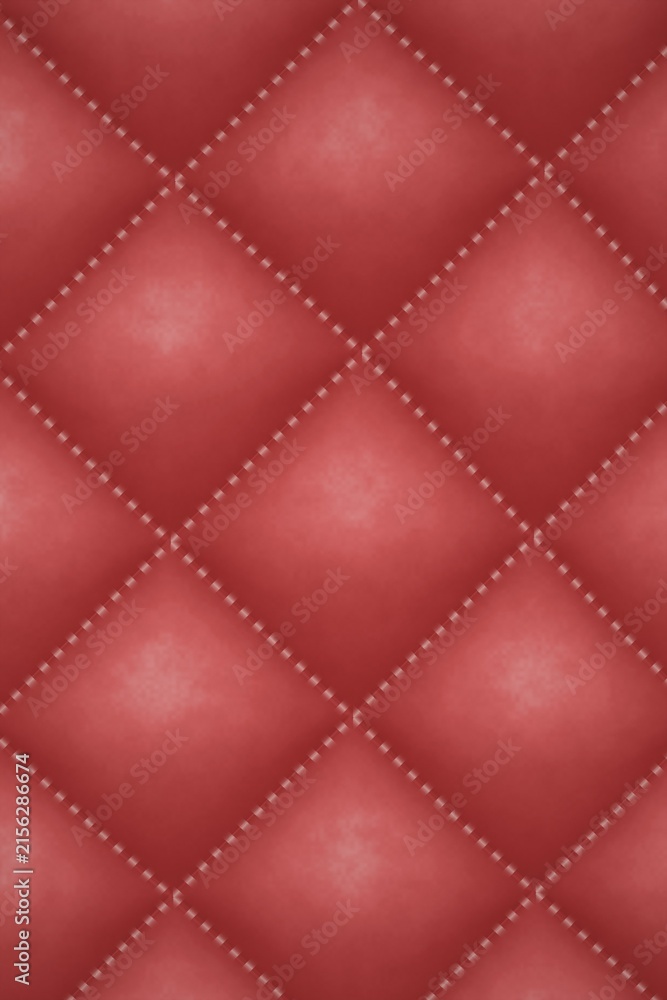 Naklejka premium Red Quilted Texture