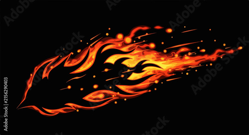 Fiery Halloween pumpkin face in cosmic flames