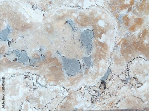 Foto Unique marble texture with natural cracks and beige gray tones for abstract backgrounds and design