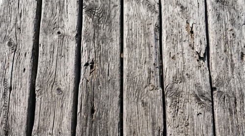 Weathered driftwood planks. Sun-bleached wooden boards texture.