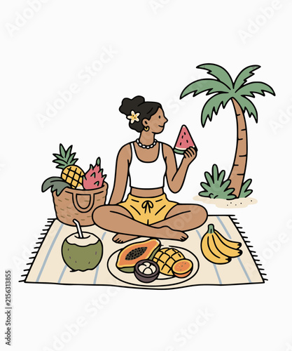 Beach Picnic Vector