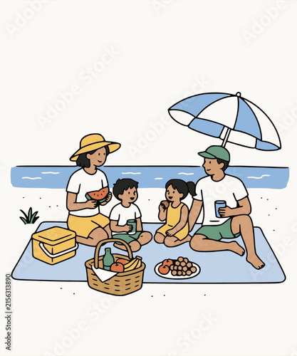 Beach Picnic Vector