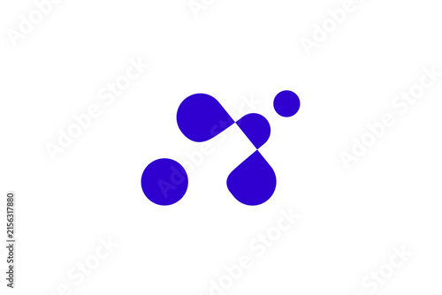 Letter A brand identity logo with a splash effect in a vector design style.