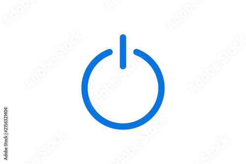 Power Button Icon Minimal Technology Symbol For On Off Devices And Digital Interface
