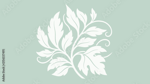 Floral Scroll Ornament Vector Illustration