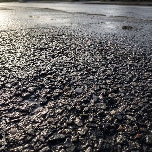 asphalt with visible grain
